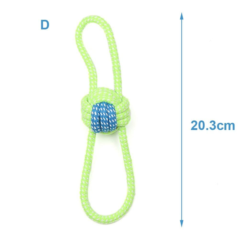 Corda nó brinquedo interativo para cães, ideal para treinamento ao ar livre e auxilia na limpeza de dentes.