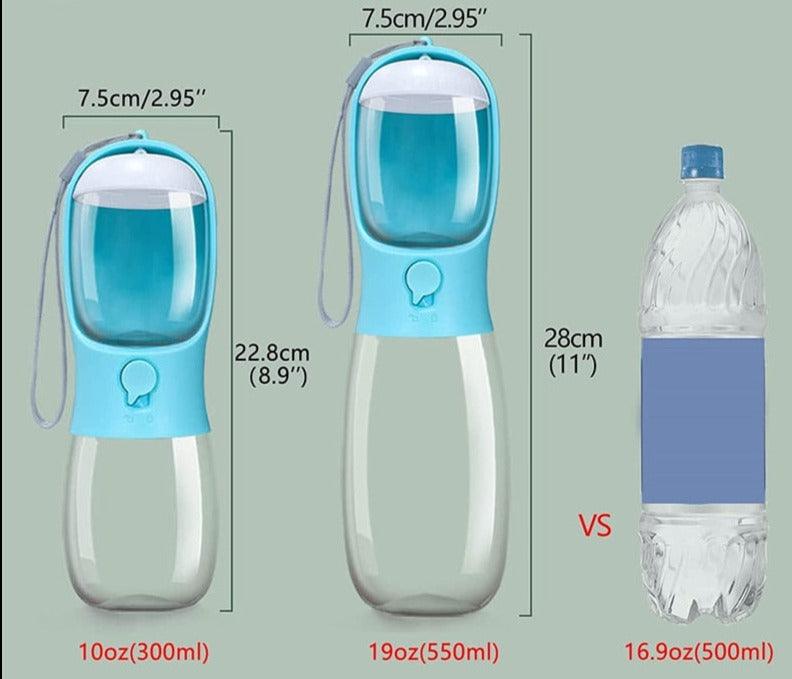 Garrafa de água para cães e gatos com recipiente de comida e dispensador de água portátil, ideal ao ar livre, caminhadas e viagens, mania pet.