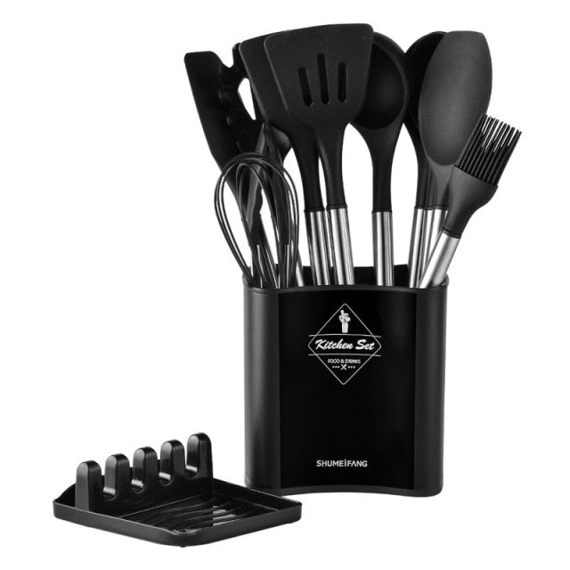 Kit Utensílios de Cozinha Best Chef - 12 Peças