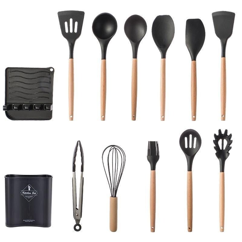 Kit Utensílios de Cozinha Best Chef - 12 Peças