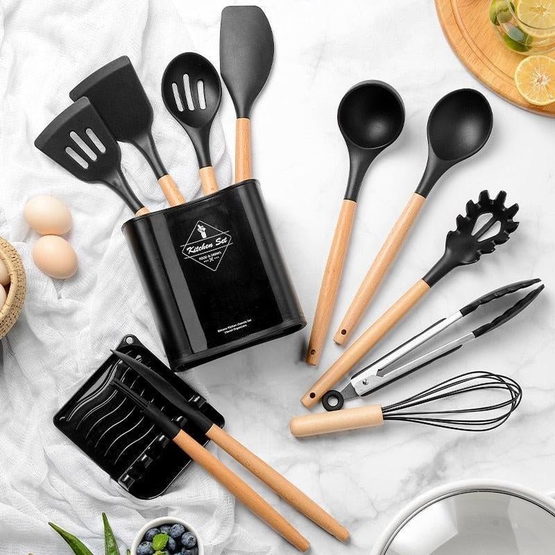 Kit Utensílios de Cozinha Best Chef - 12 Peças