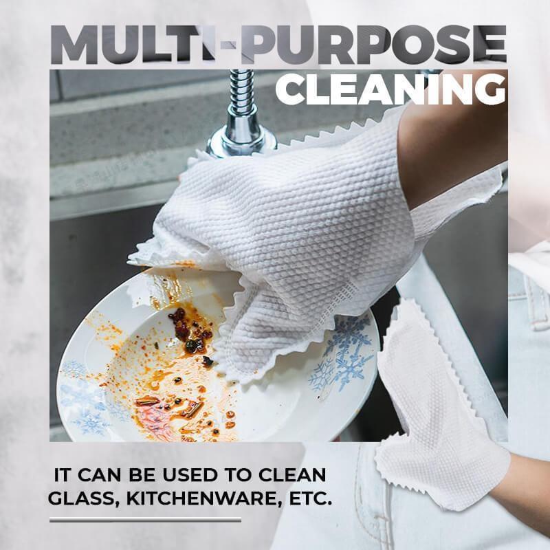 Luva Microfibra Pano Escamas Para Limpeza - Ultra Cleaning